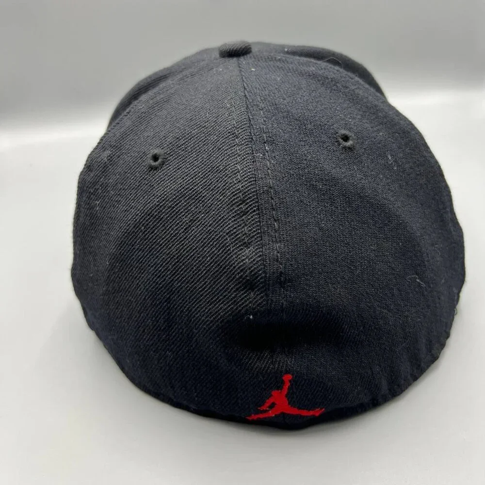 Air Jordan True Hat‎ Men 7 1/2 Black Embroidered Logo Jumpman Fitted Cap